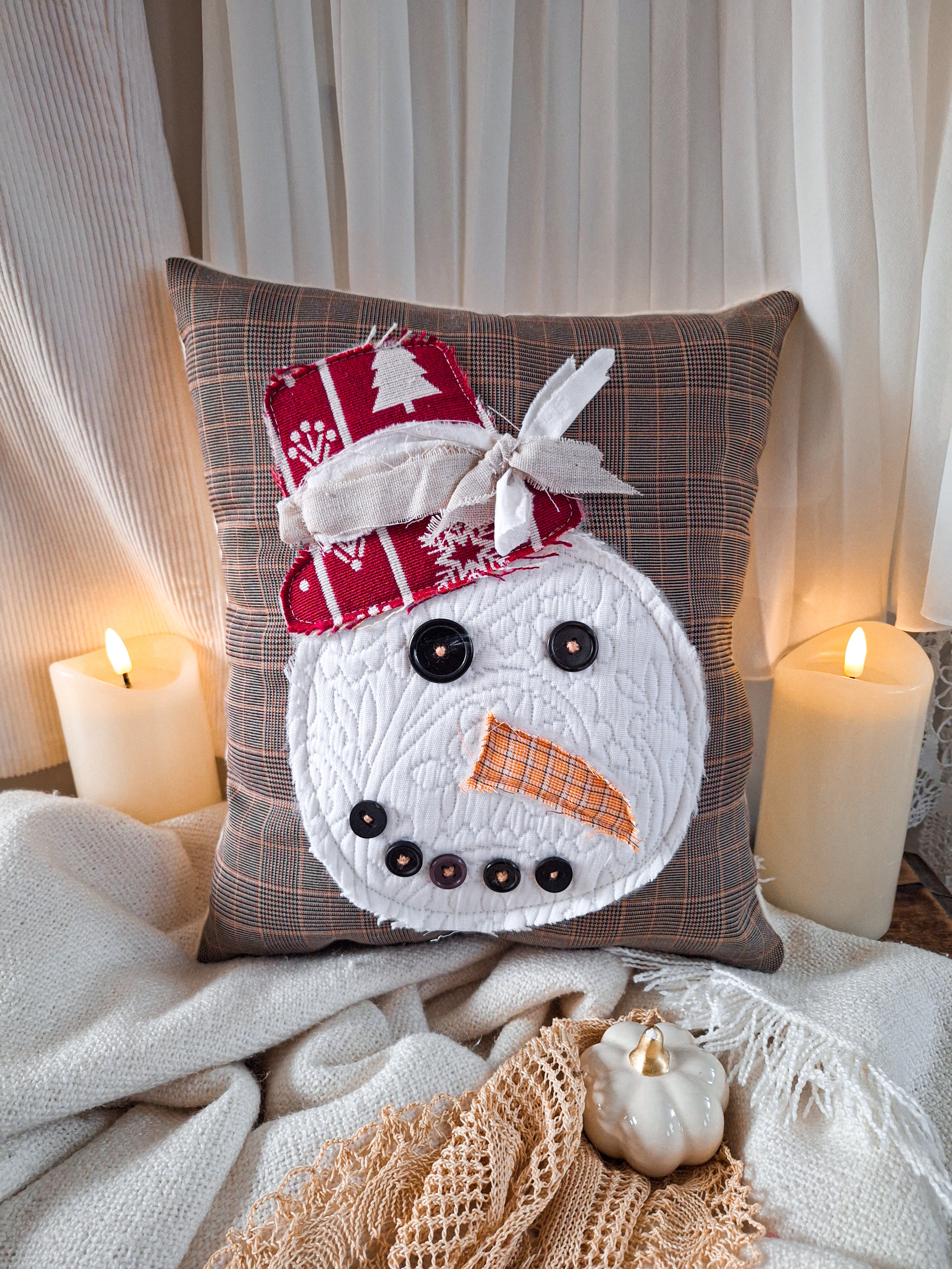Coussin Bonhomme de Neige Noël ⛄🎅