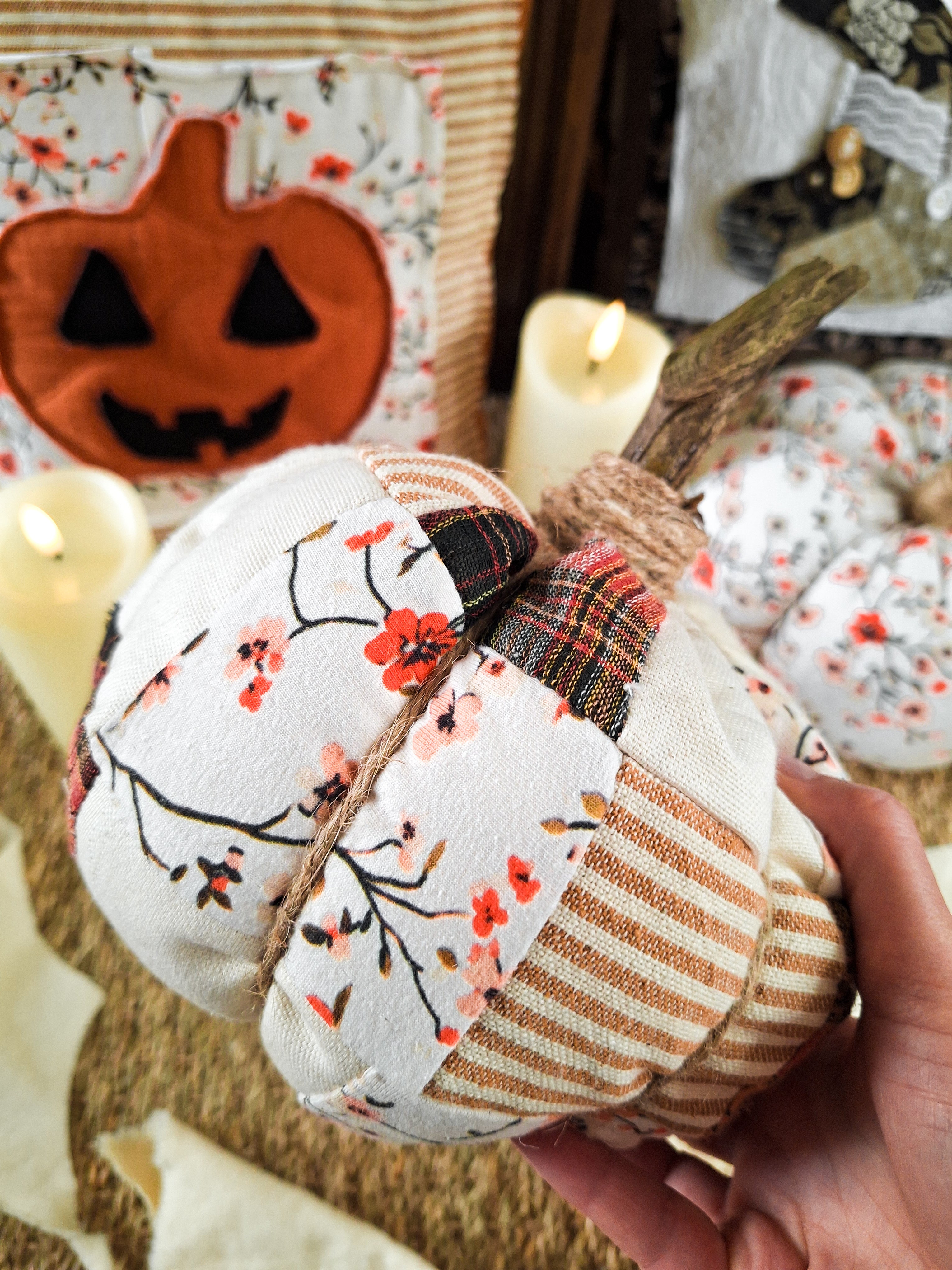 Coussin Citrouille 🎃 Patchwork