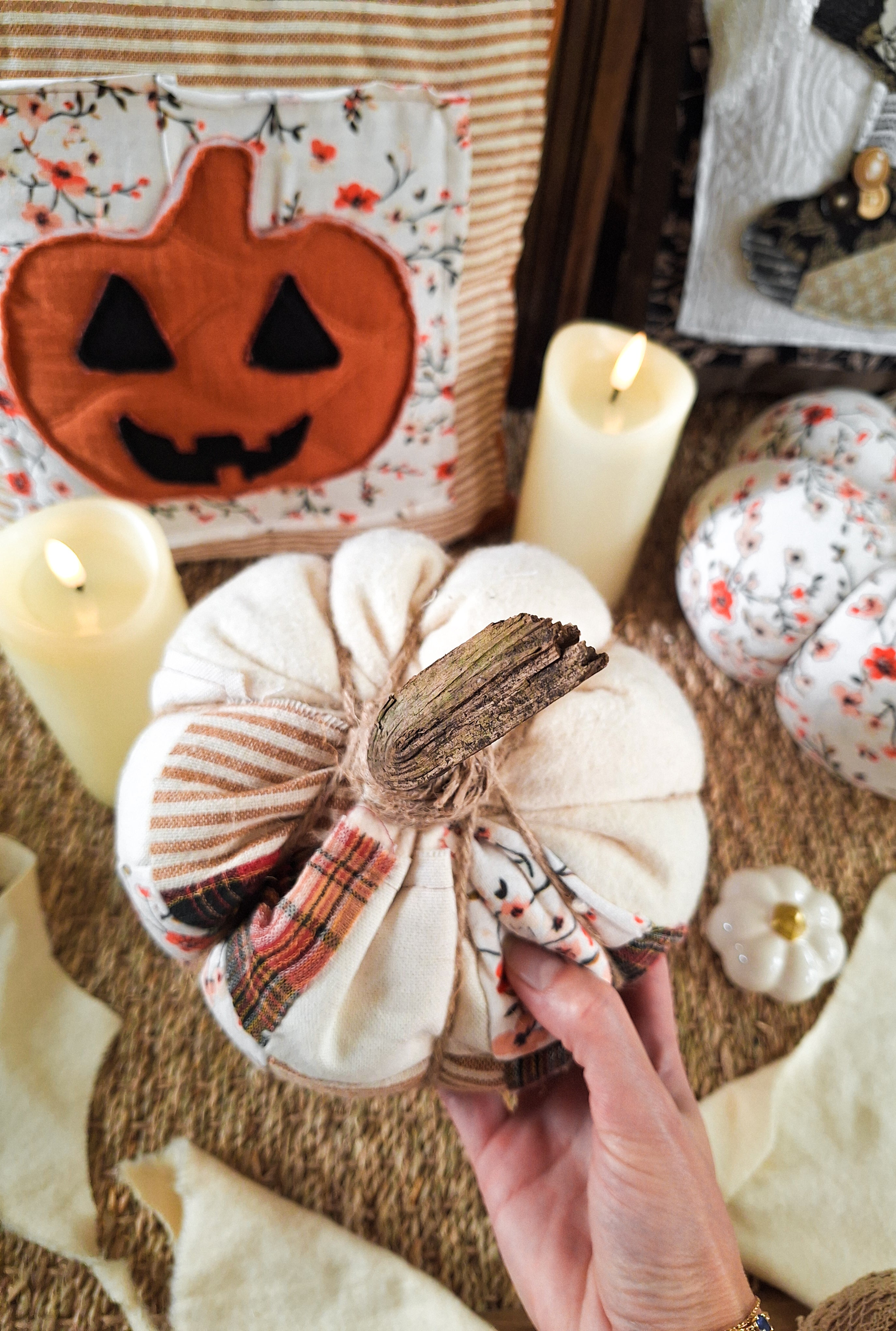 Coussin Citrouille 🎃 Patchwork