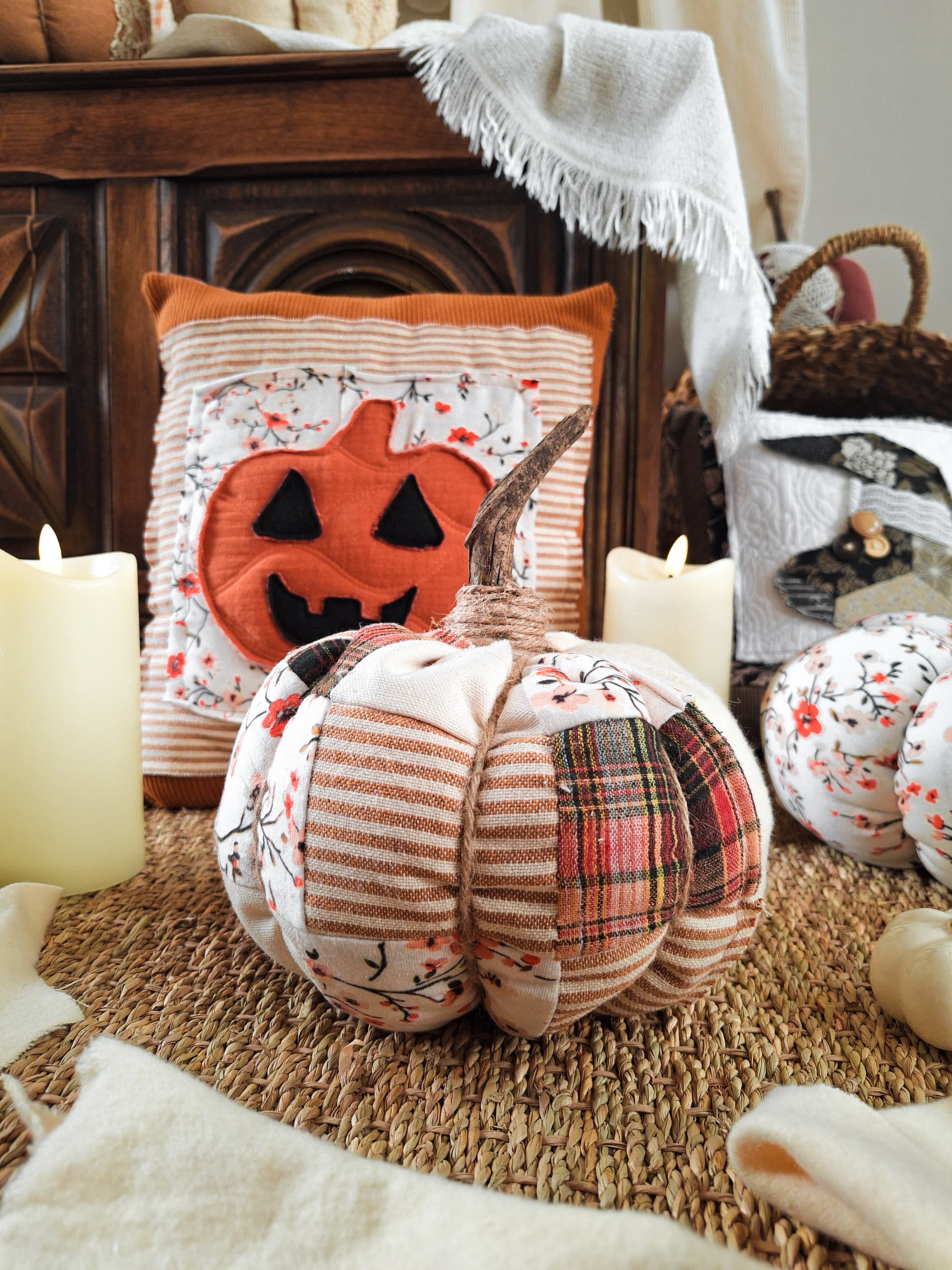 Coussin Citrouille 🎃 Patchwork