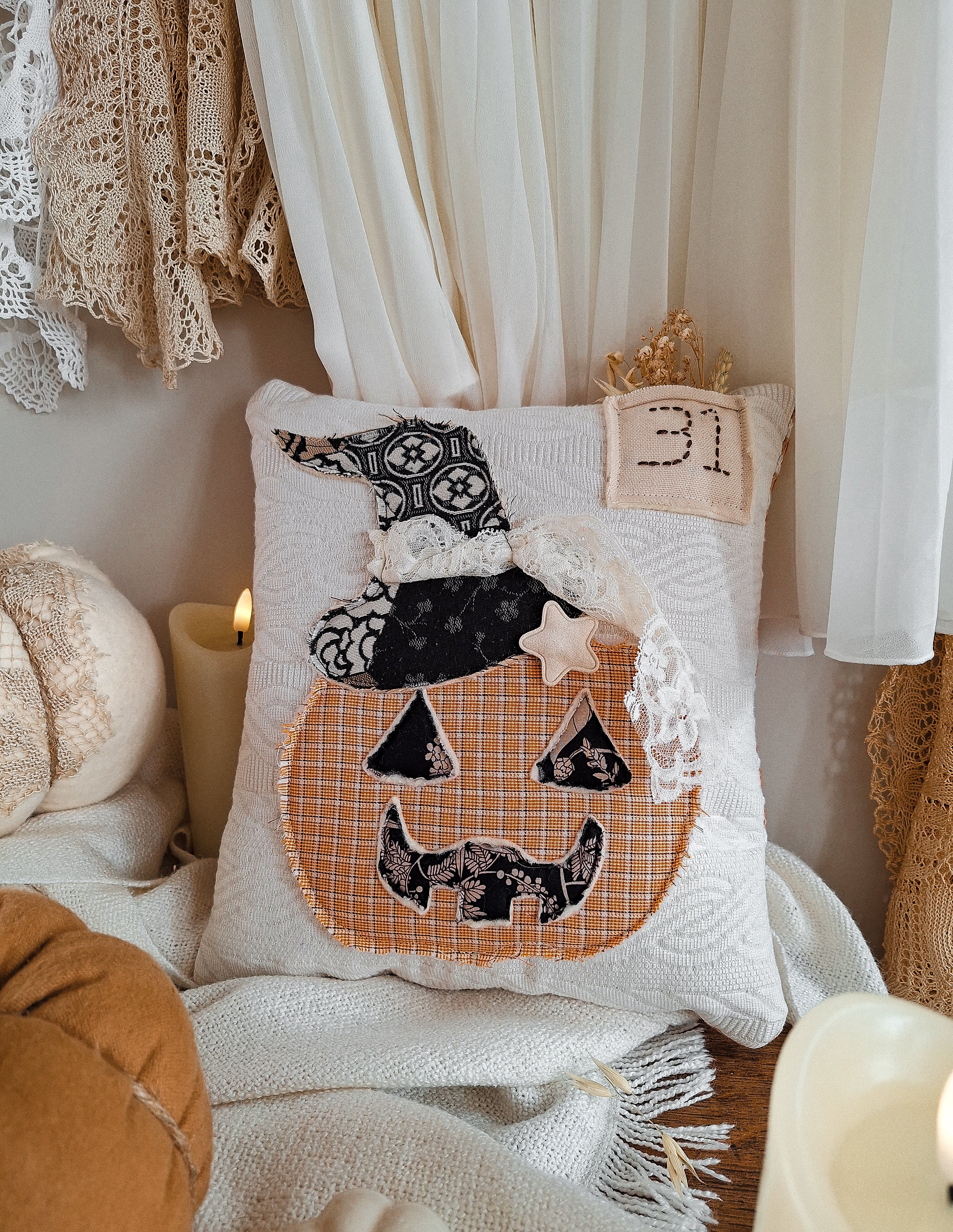 Coussin Décoratif Citrouille 🎃 (Moyen)