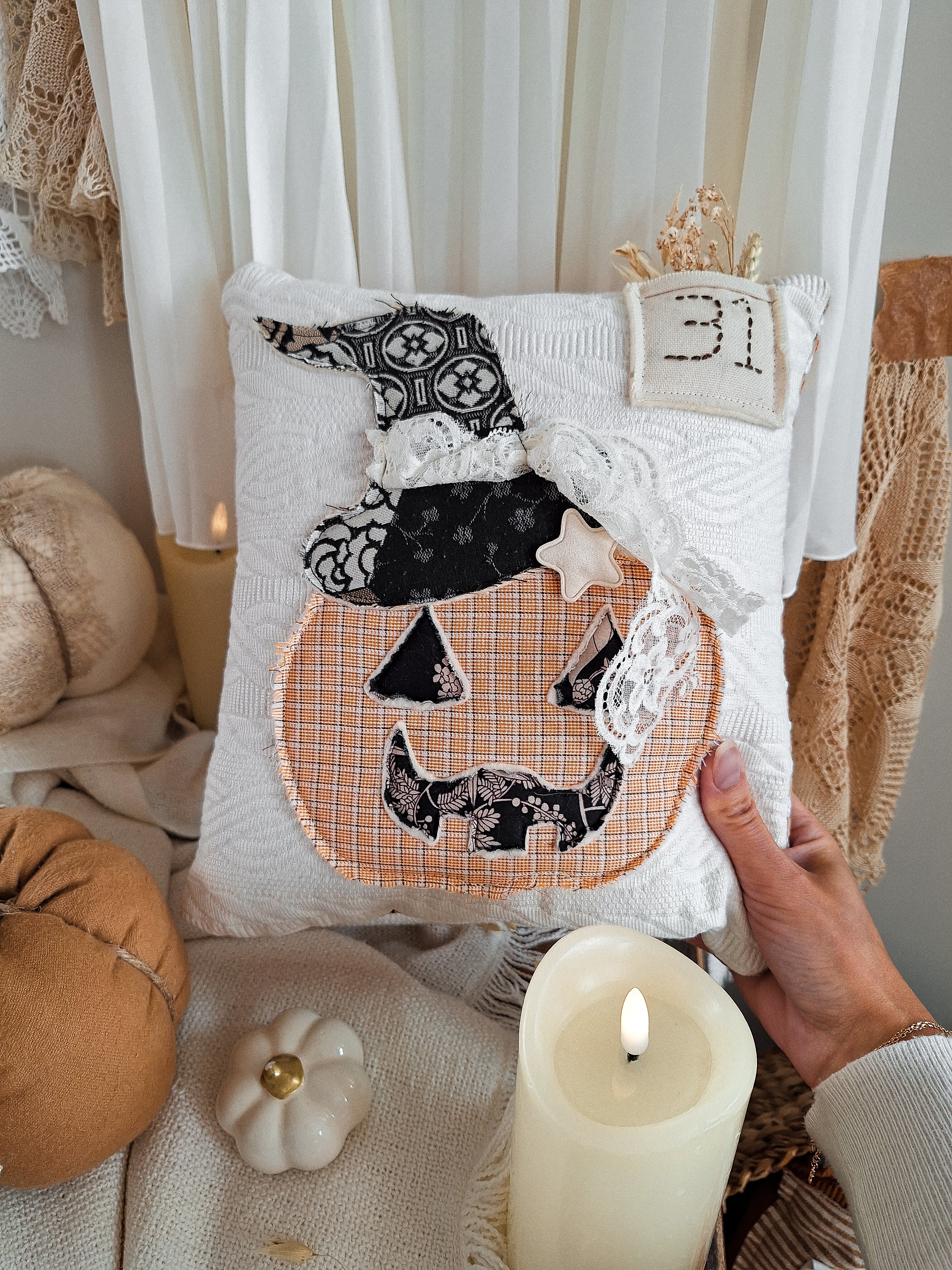 Coussin Décoratif Citrouille 🎃 (Moyen)