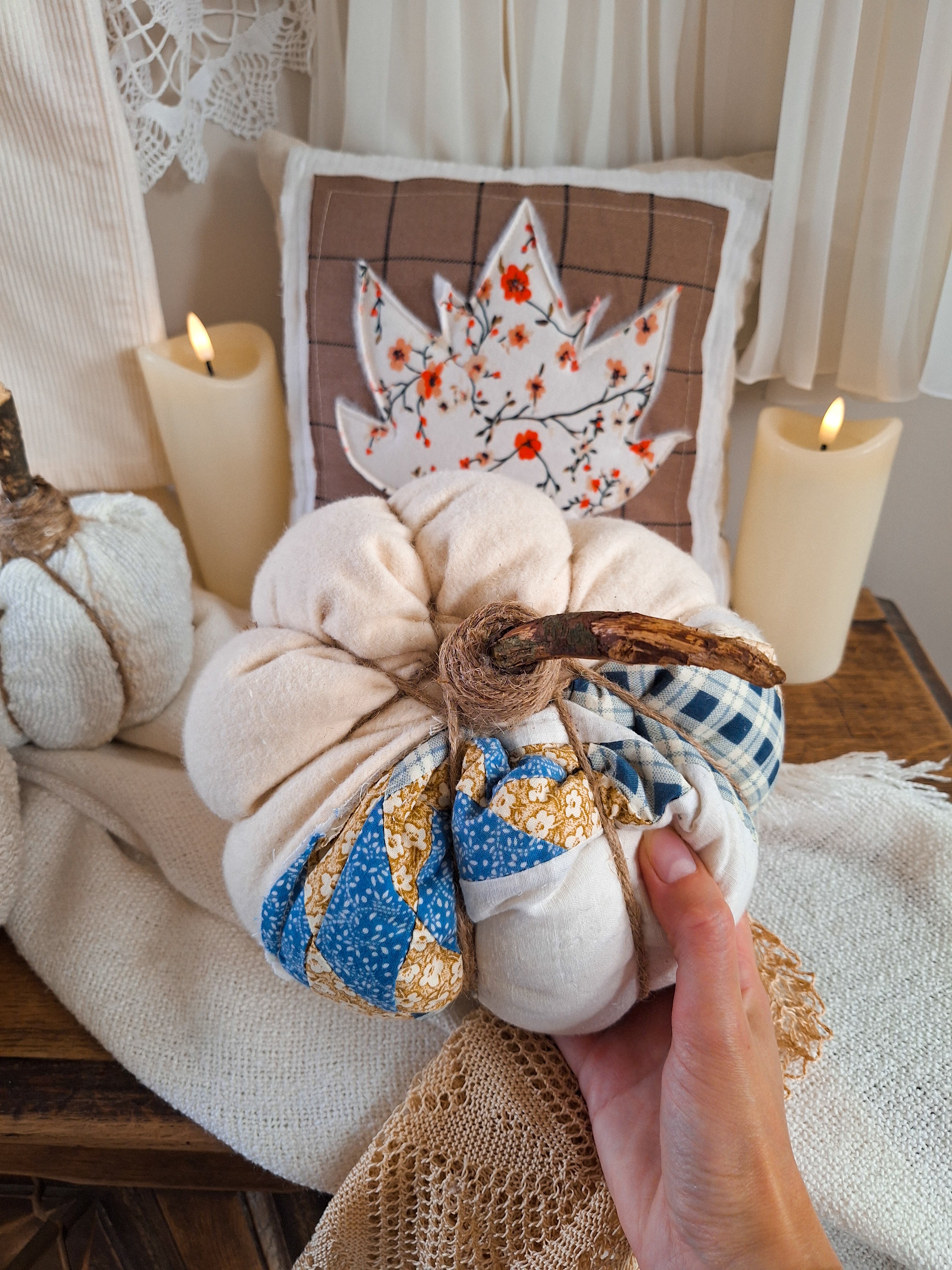 Coussin Citrouille 🎃 Patchwork
