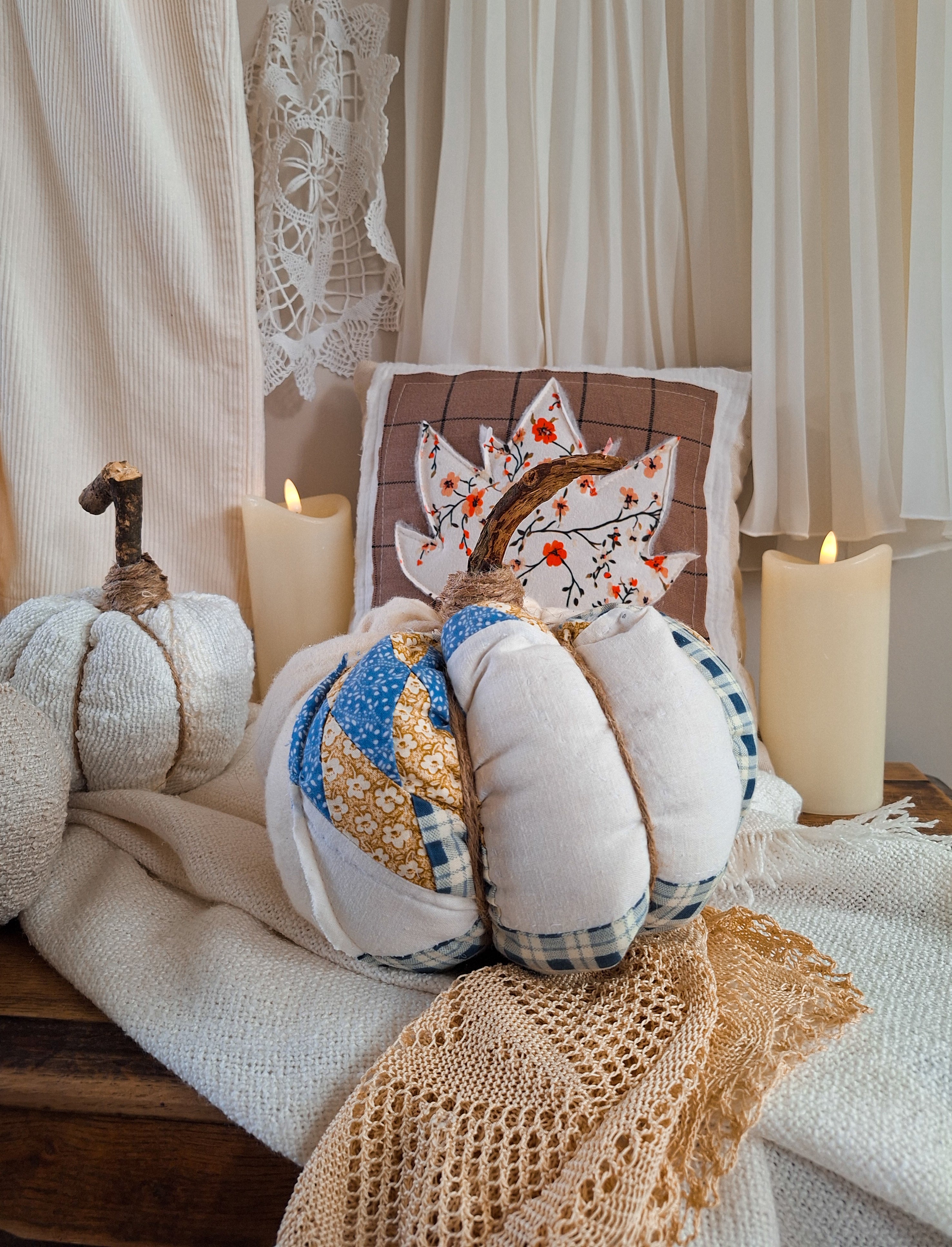 Coussin Citrouille 🎃 Patchwork