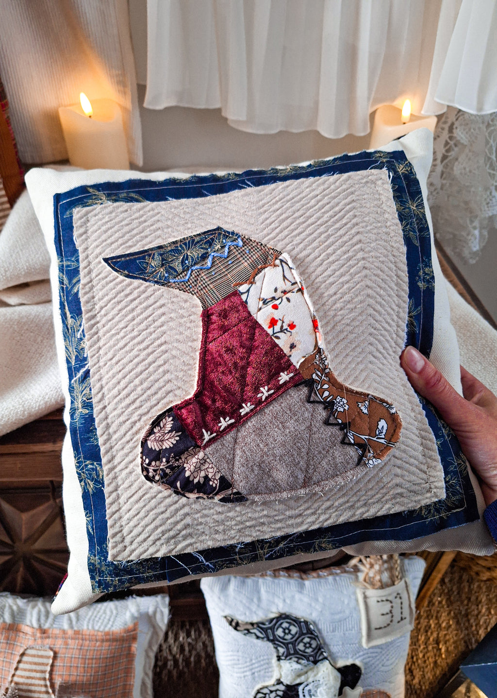 Coussin Chapeau de Sorcière 🧙Patchwork