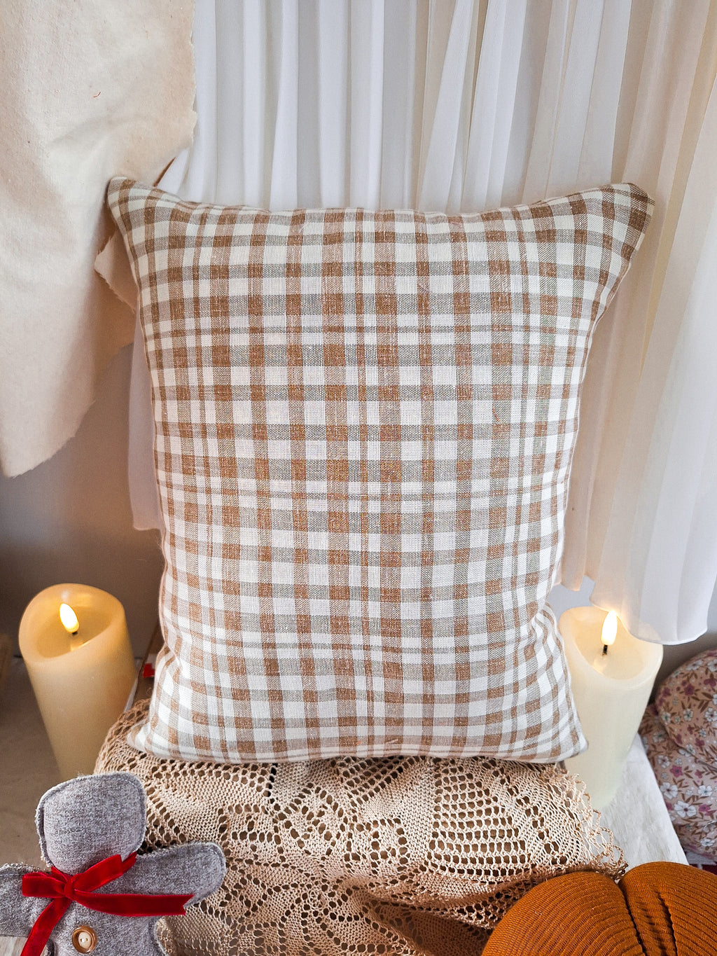 Coussin Bonhomme de Neige Rustique⛄