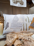 Coussin de Noël Sapins Rustiques 🎄