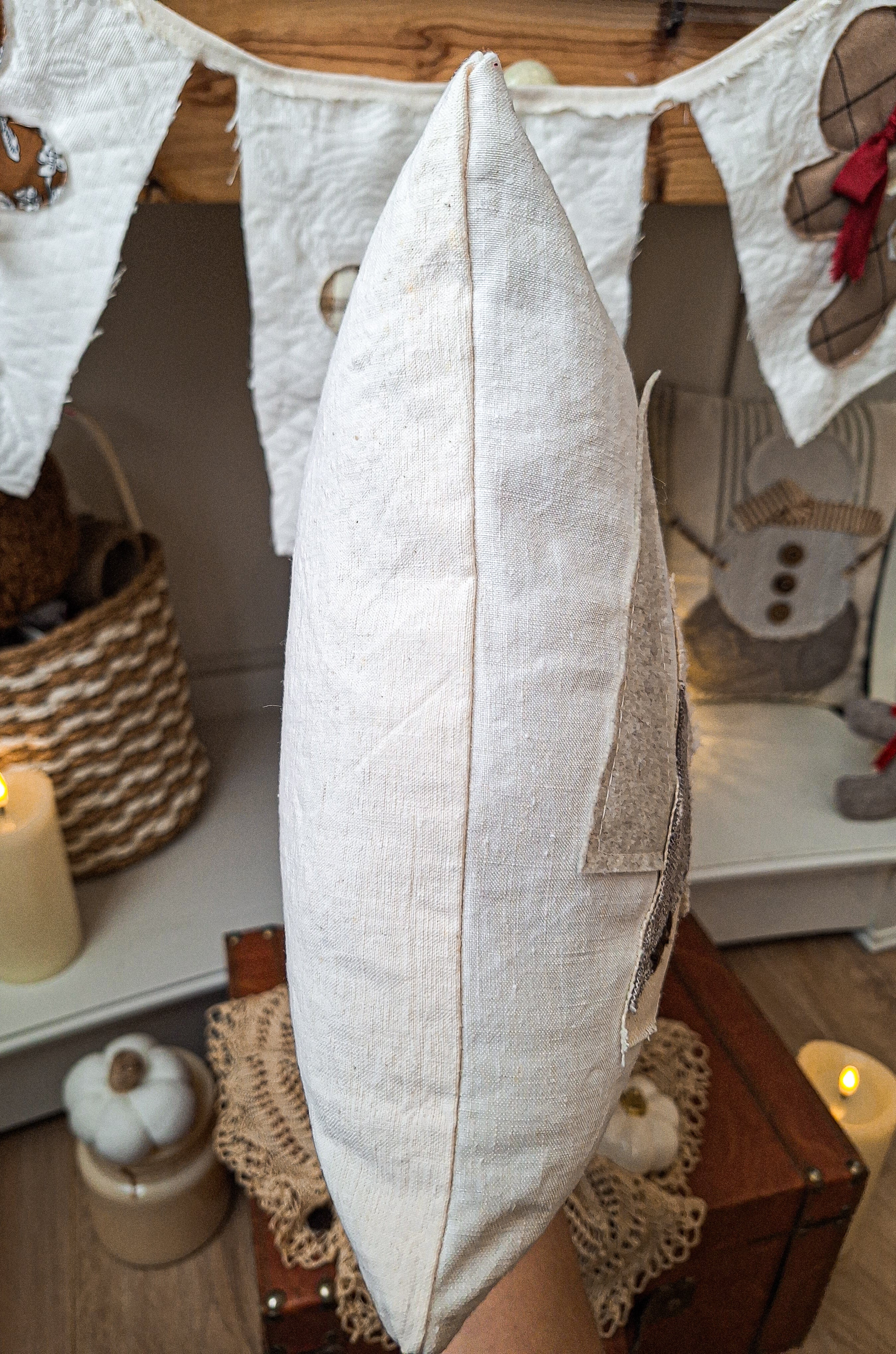 Coussin de Noël Sapins Rustiques 🎄