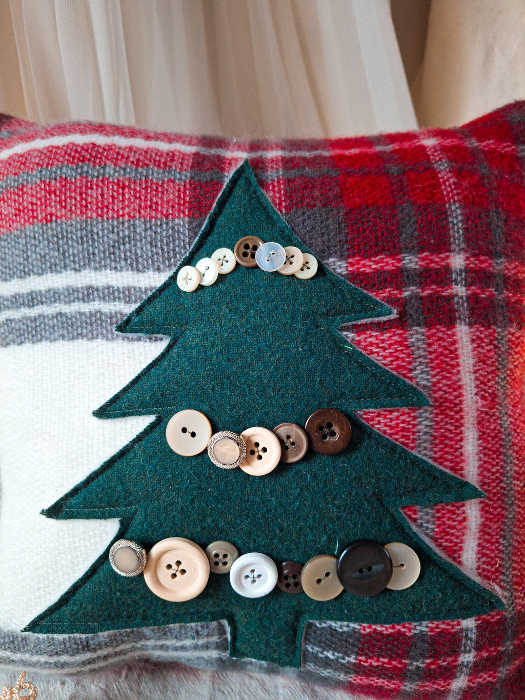 Coussin de Noël avec Sapin🎄